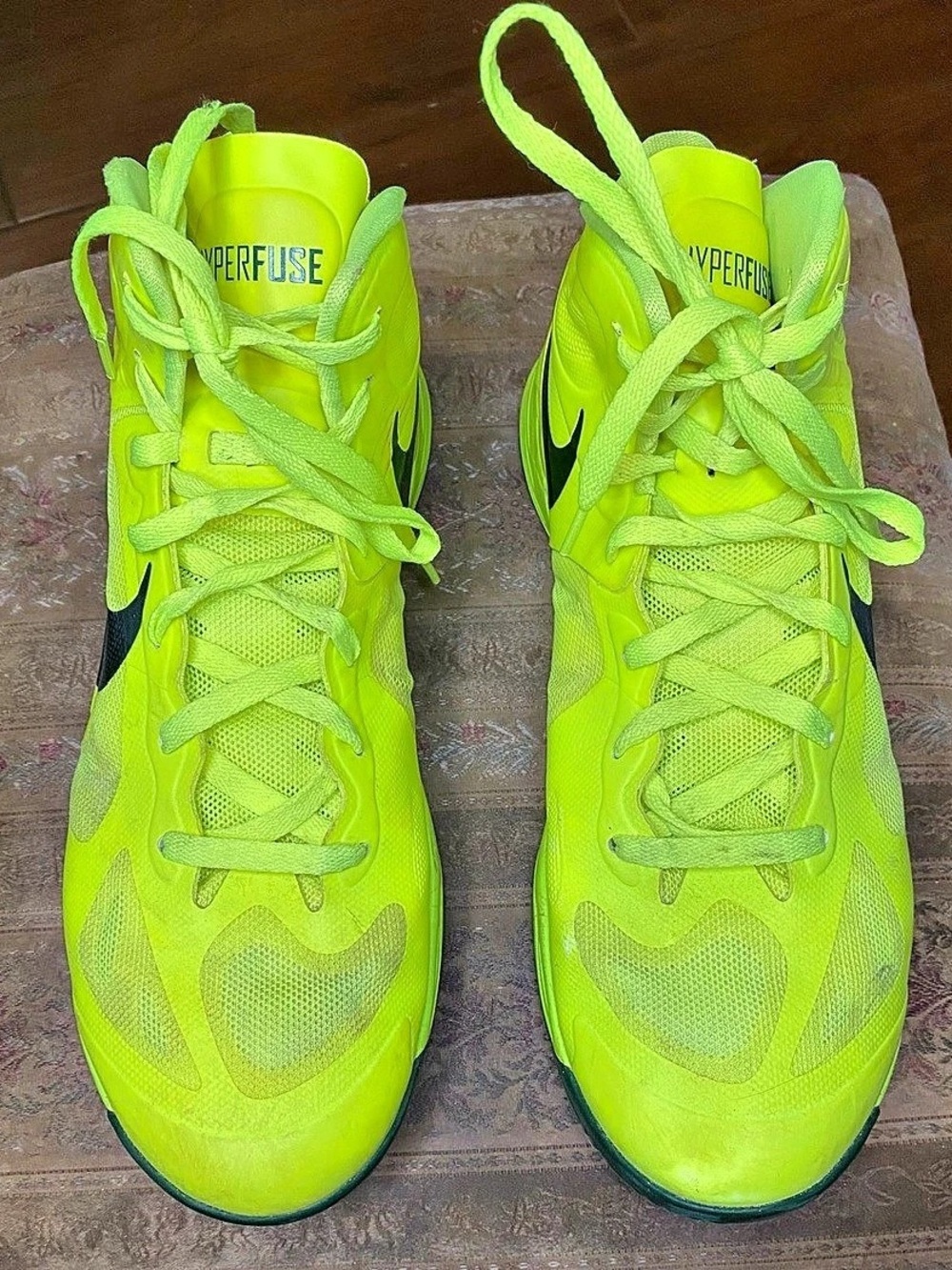 Nike Zoom Hyperfuse 2012 Volt / Gorge Green Athletic Shoes